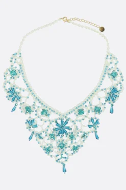 Women UNDERCOVER crochet necklace with beads