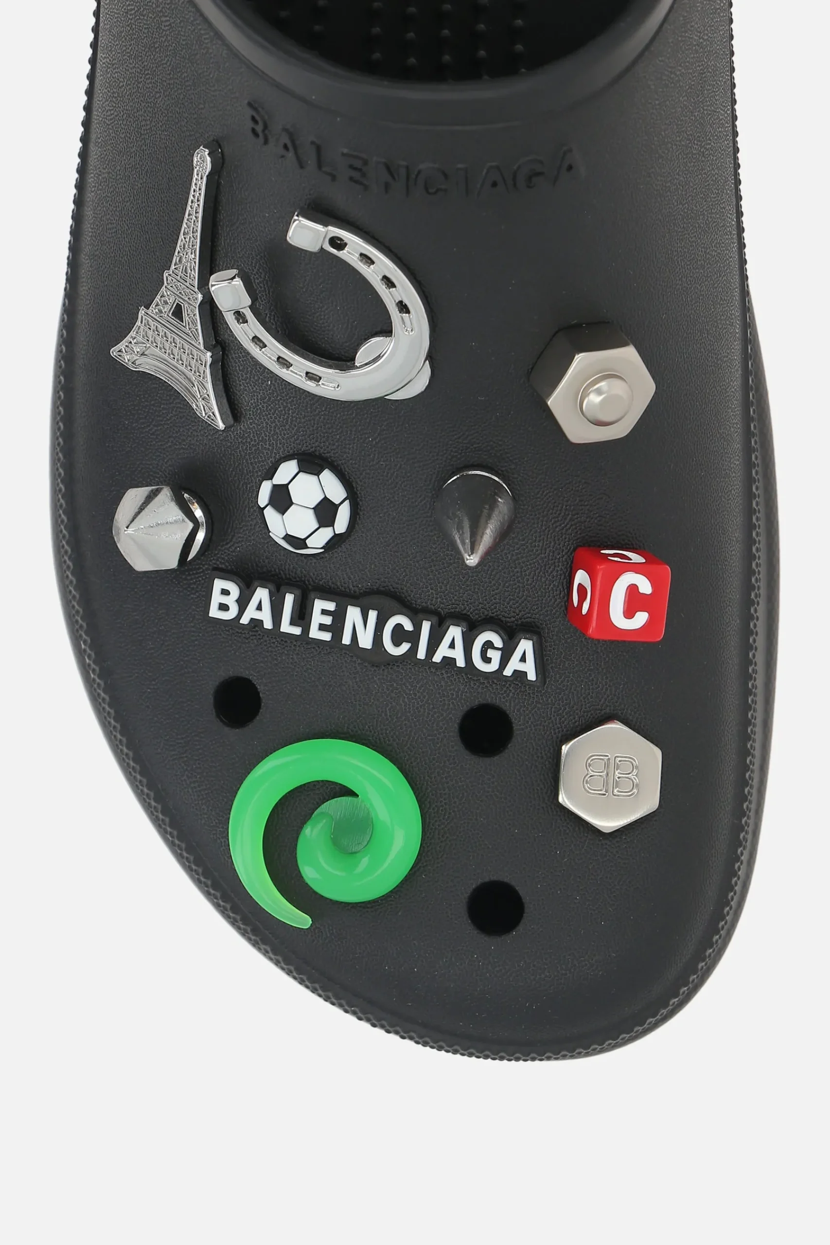 BALENCIAGA Crocs™ Jibbitz™ mules in rubber with charms