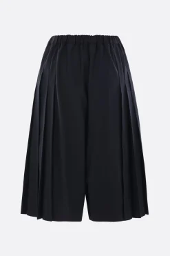 Women COMME DES GARÇONS COMME des GARÇONS crop trousers in lightweight pleated wool