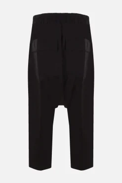 RICK OWENS cropped cotton trousers with drawstring