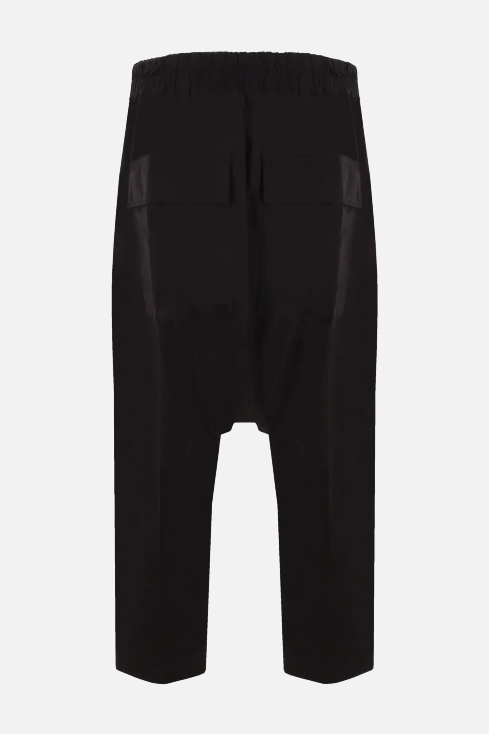 RICK OWENS cropped cotton trousers with drawstring
