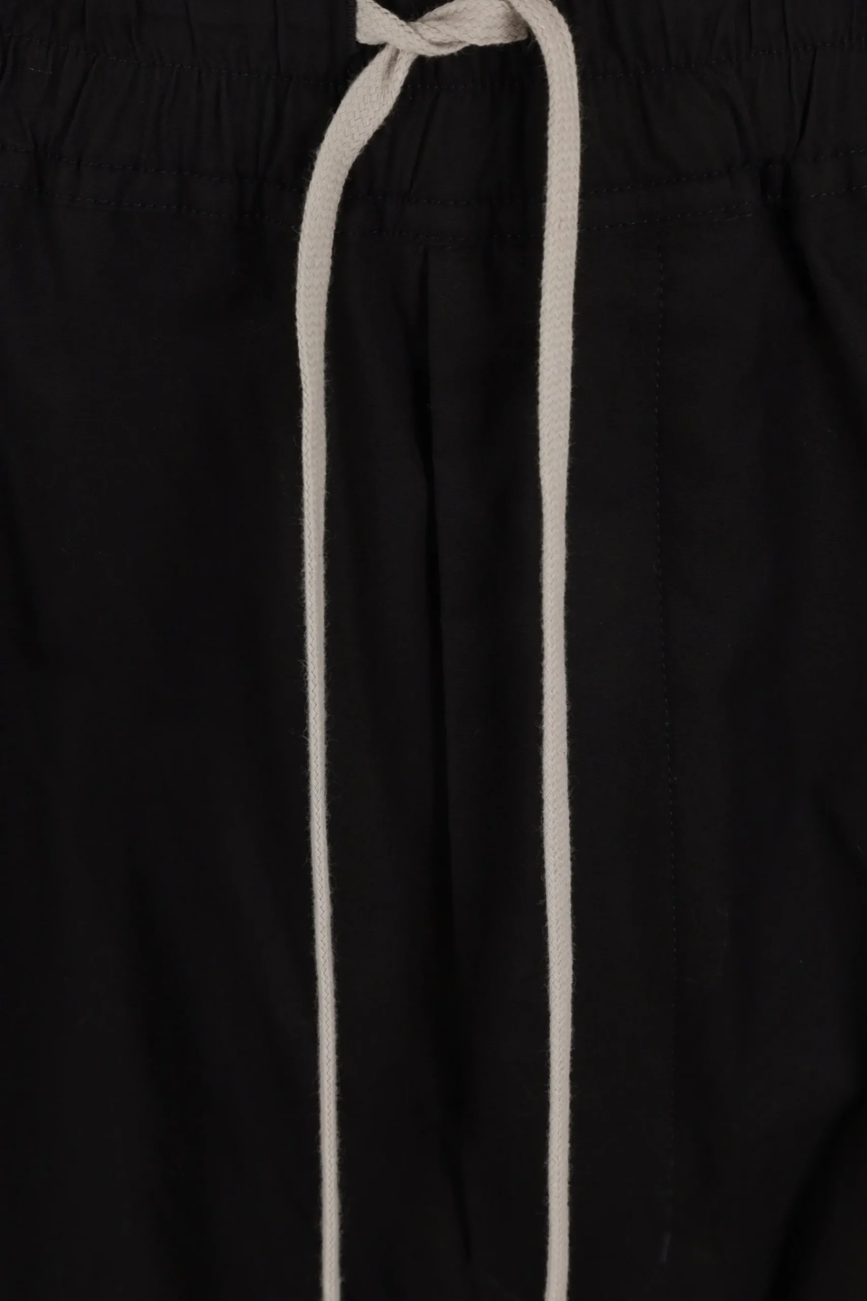 RICK OWENS cropped cotton trousers with drawstring