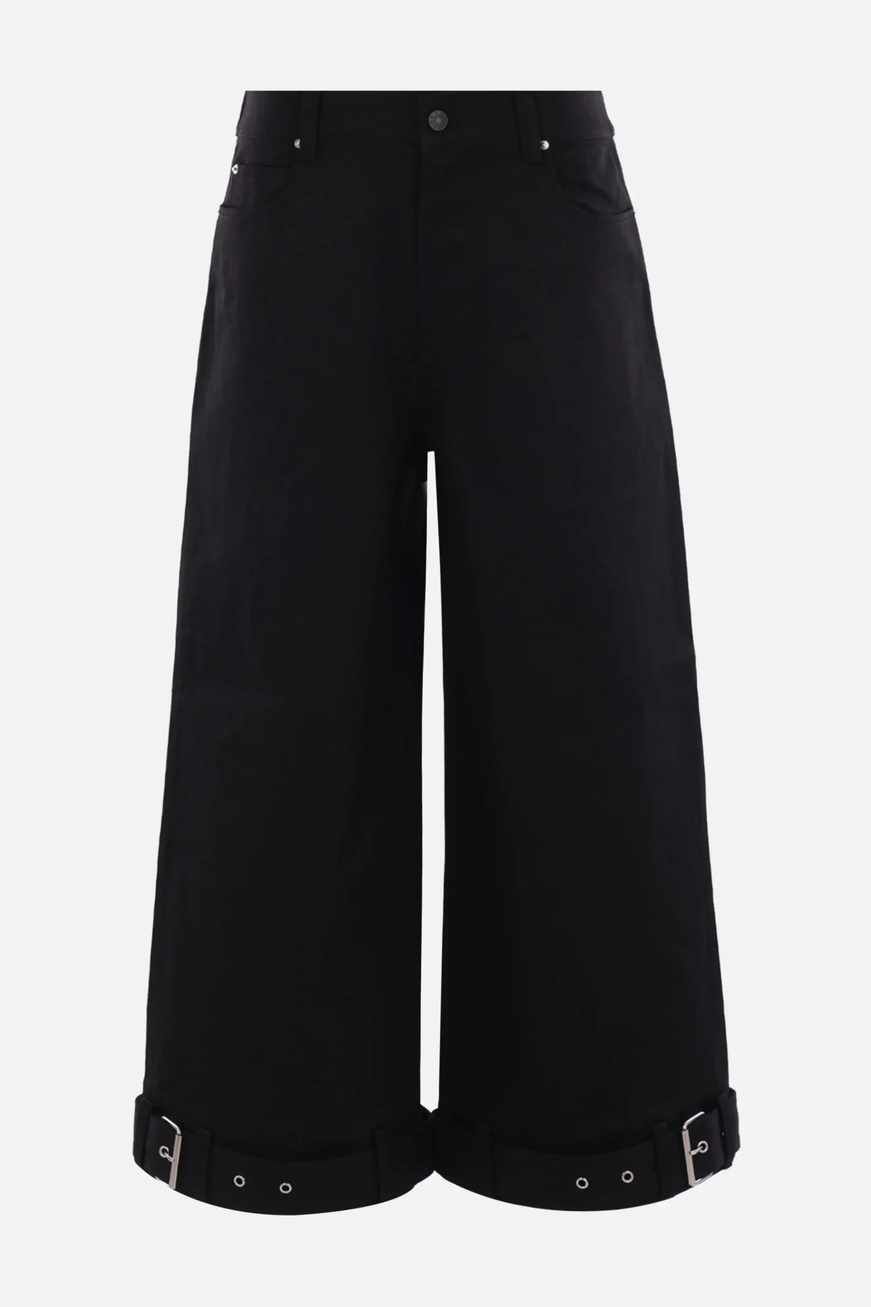 Women MELITTA BAUMEISTER cropped denim jeans with belts