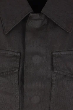 Women LEMAIRE cropped jacket in coated denim