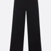 BLACK COMME des GARÇONS cropped straight-leg trousers in drill