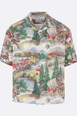 VISVIM Crosby bowling shirt in silk blend