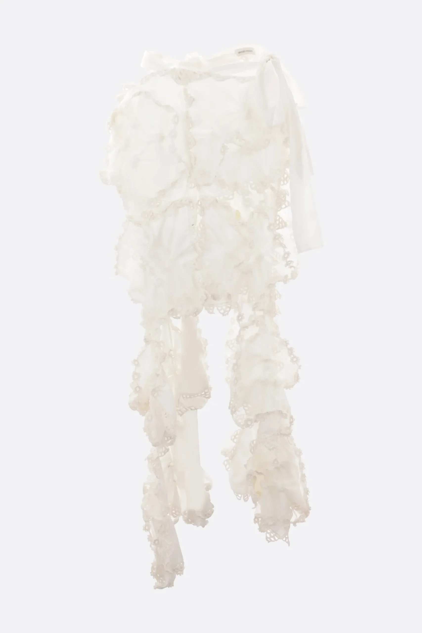 Women ROISIN PIERCE crêpe and organza asymmetric skirt