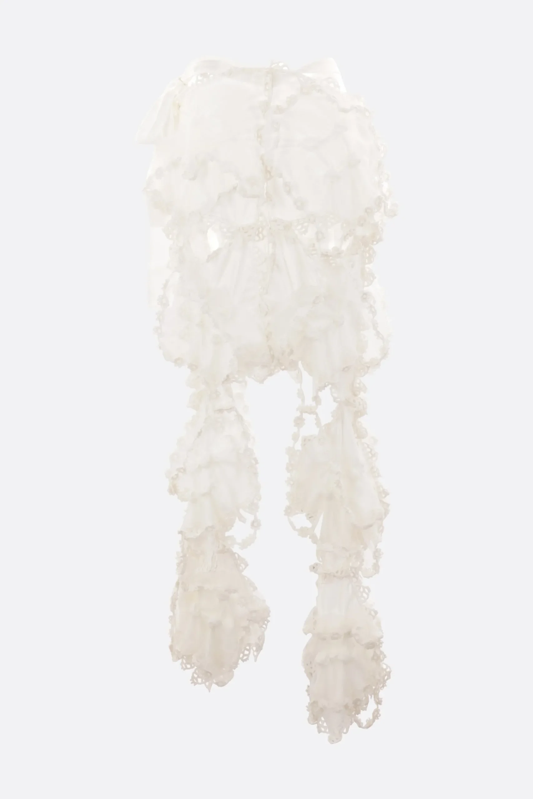 Women ROISIN PIERCE crêpe and organza asymmetric skirt