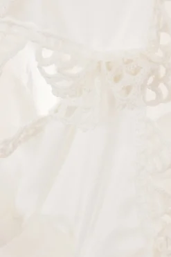 Women ROISIN PIERCE crêpe and organza asymmetric skirt