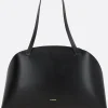 Women JIL SANDER Curve medium shoulder bag in smooth leather
