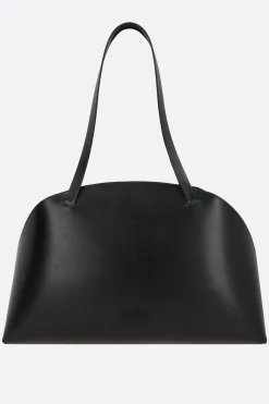 Women JIL SANDER Curve medium shoulder bag in smooth leather