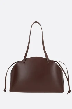 Women JIL SANDER Curve medium shoulder bag in smooth leather