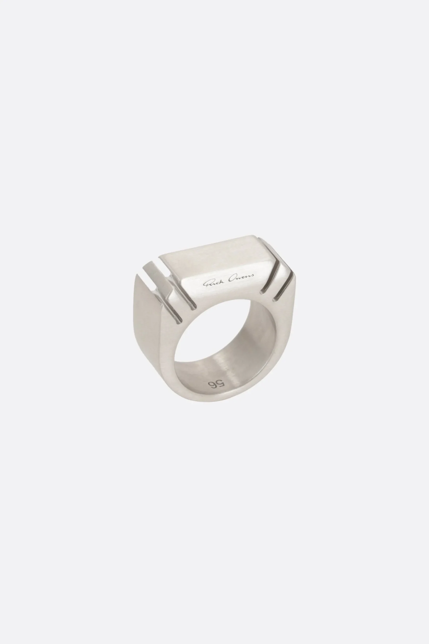 Women RICK OWENS Cut Beveled brass ring