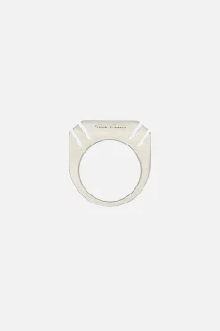 Women RICK OWENS Cut Beveled brass ring
