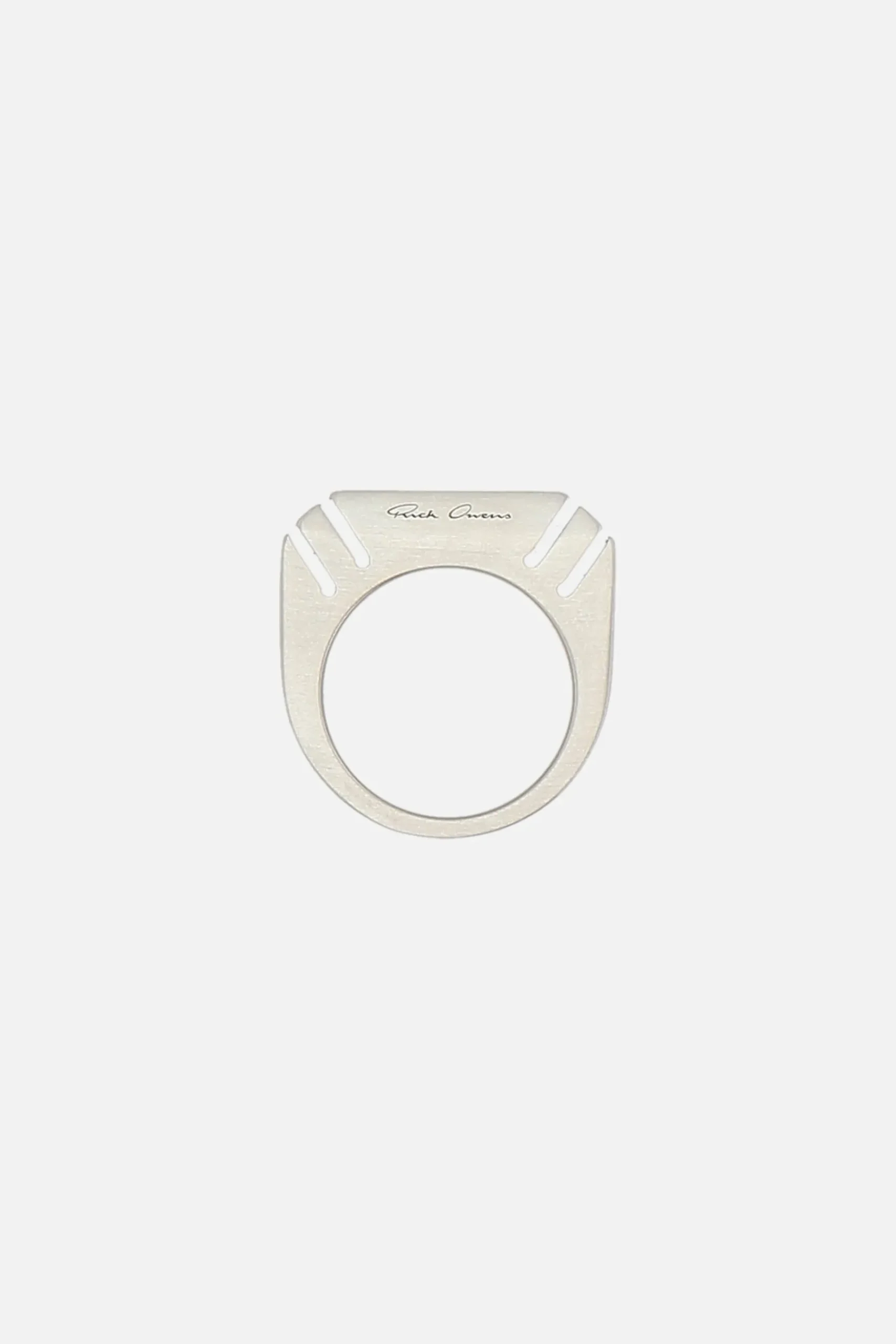 Women RICK OWENS Cut Beveled brass ring