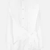 Women BALENCIAGA Cut-Up poplin shirt