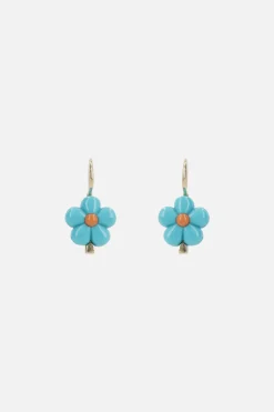 Women ALIITA Daisy earrings in yellow and coral