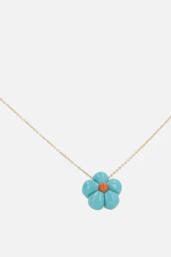 Women ALIITA Daisy Turquoise necklace in yellow