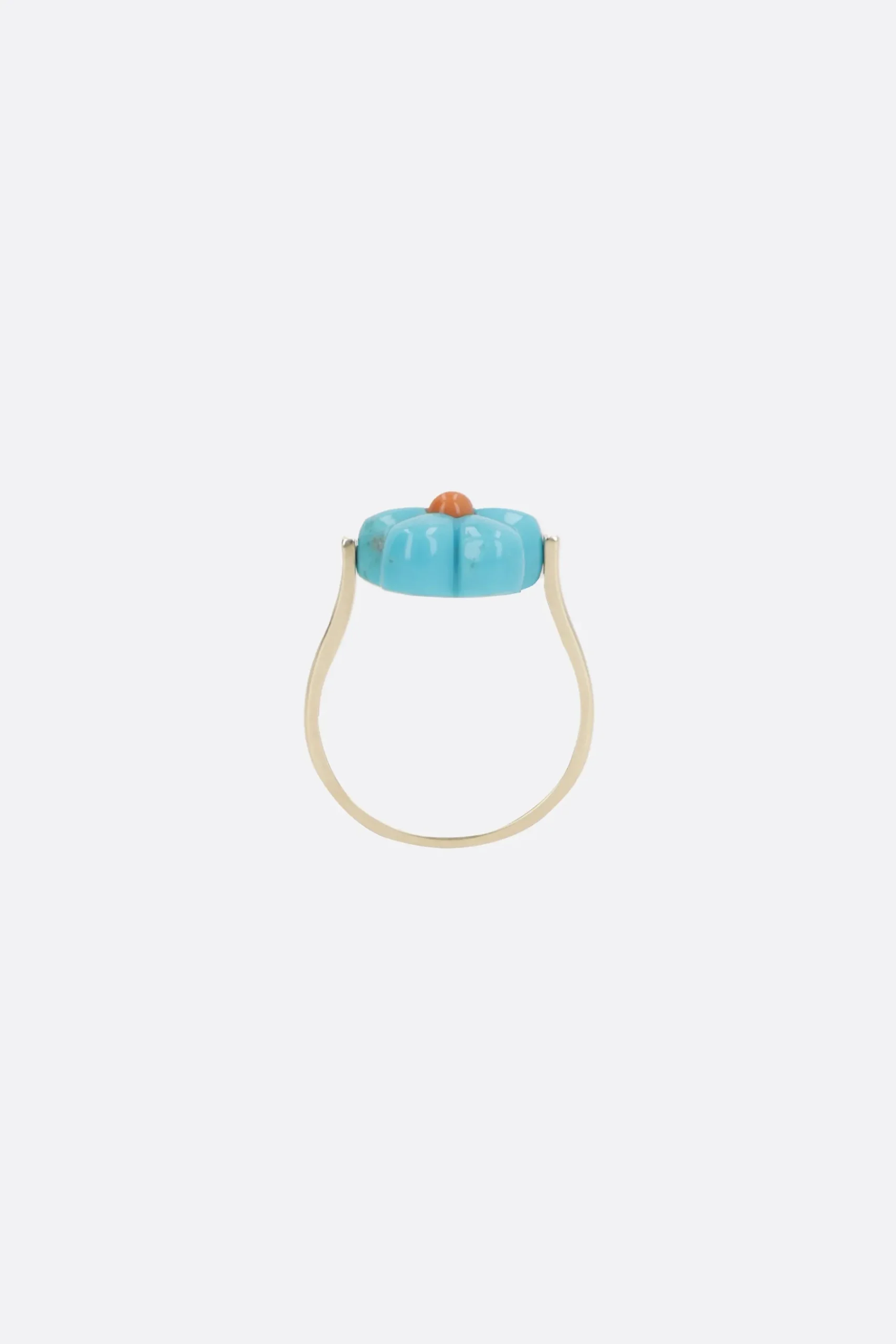 Women ALIITA Daisy Turquoise ring in yellow
