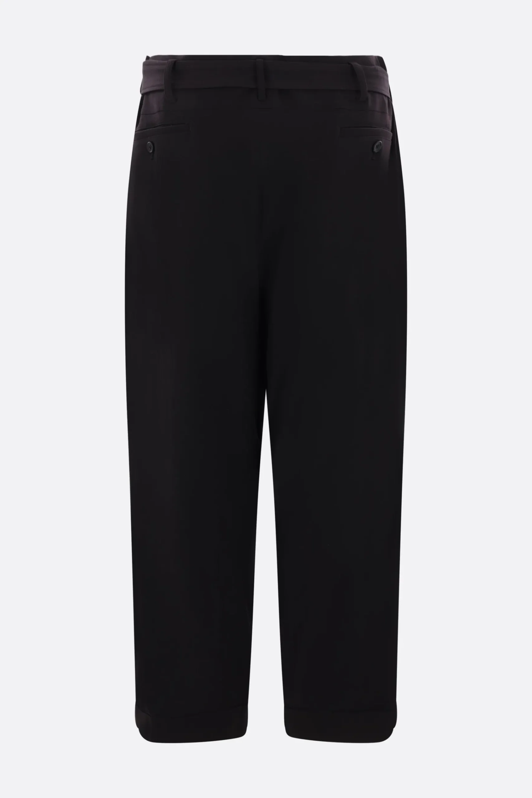 Women YOHJI YAMAMOTO damaged gabardine 2stucks pants