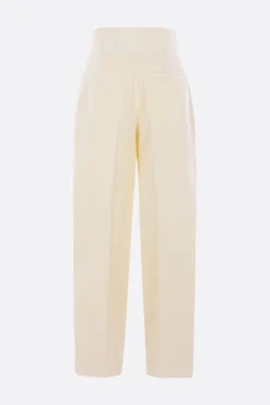 Women JIL SANDER darted trousers in silk blend