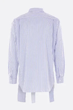 COMME DES GARÇONS SHIRT deconstructed shirt in patchwork poplin