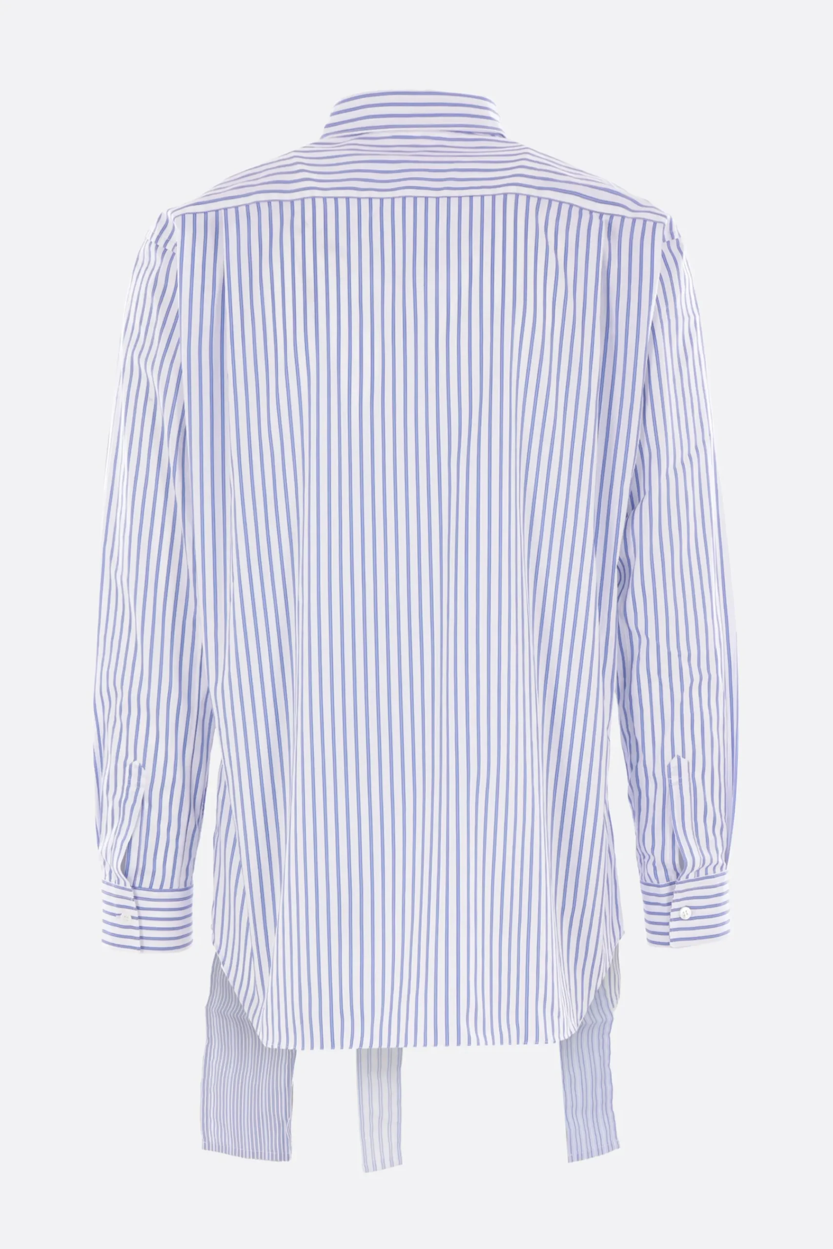 COMME DES GARÇONS SHIRT deconstructed shirt in patchwork poplin