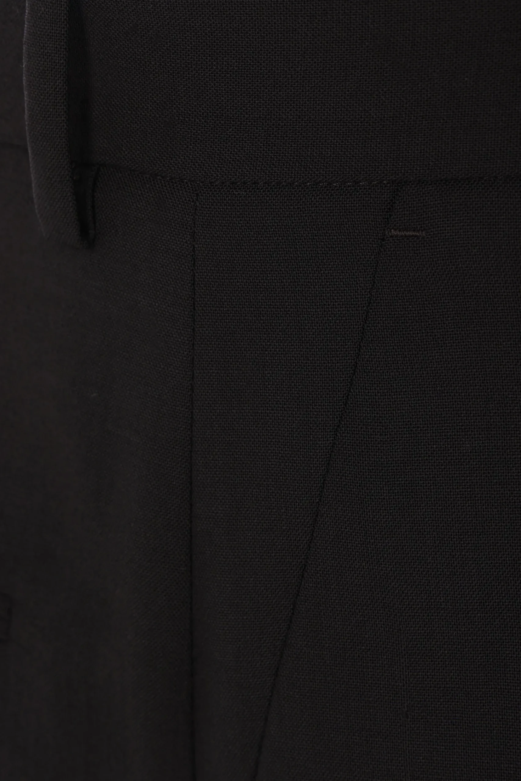 Women MM6 deconstructed wool shorts