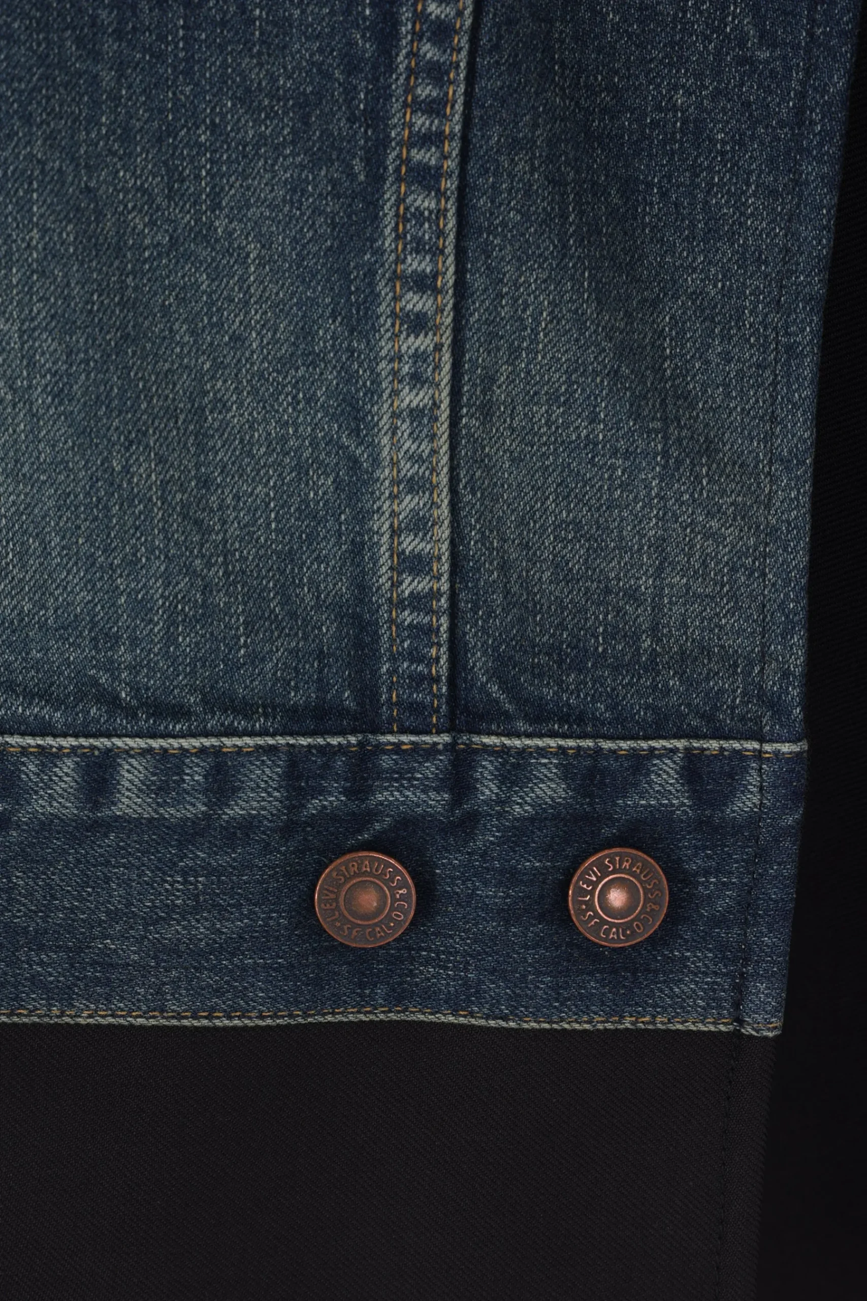 Women JUNYA WATANABE denim and gabardine cape