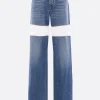 Women DURAN LANTINK denim and mesh sneakers