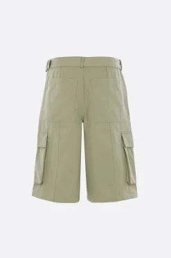 MAISON KITSUNÉ denim cargo shorts with belt