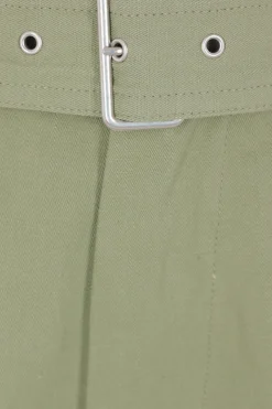 MAISON KITSUNÉ denim cargo shorts with belt