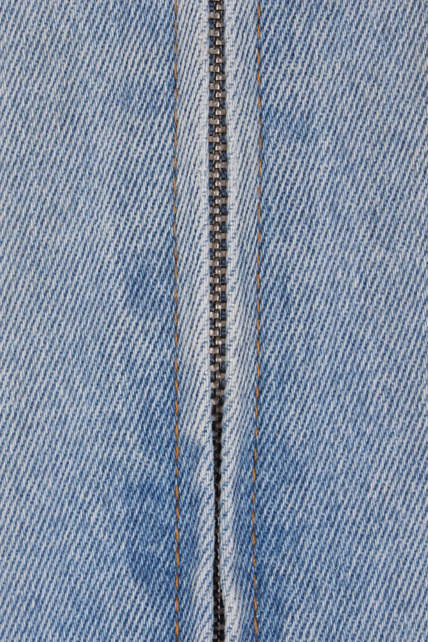 Women MM6 denim vest with a distressed effect