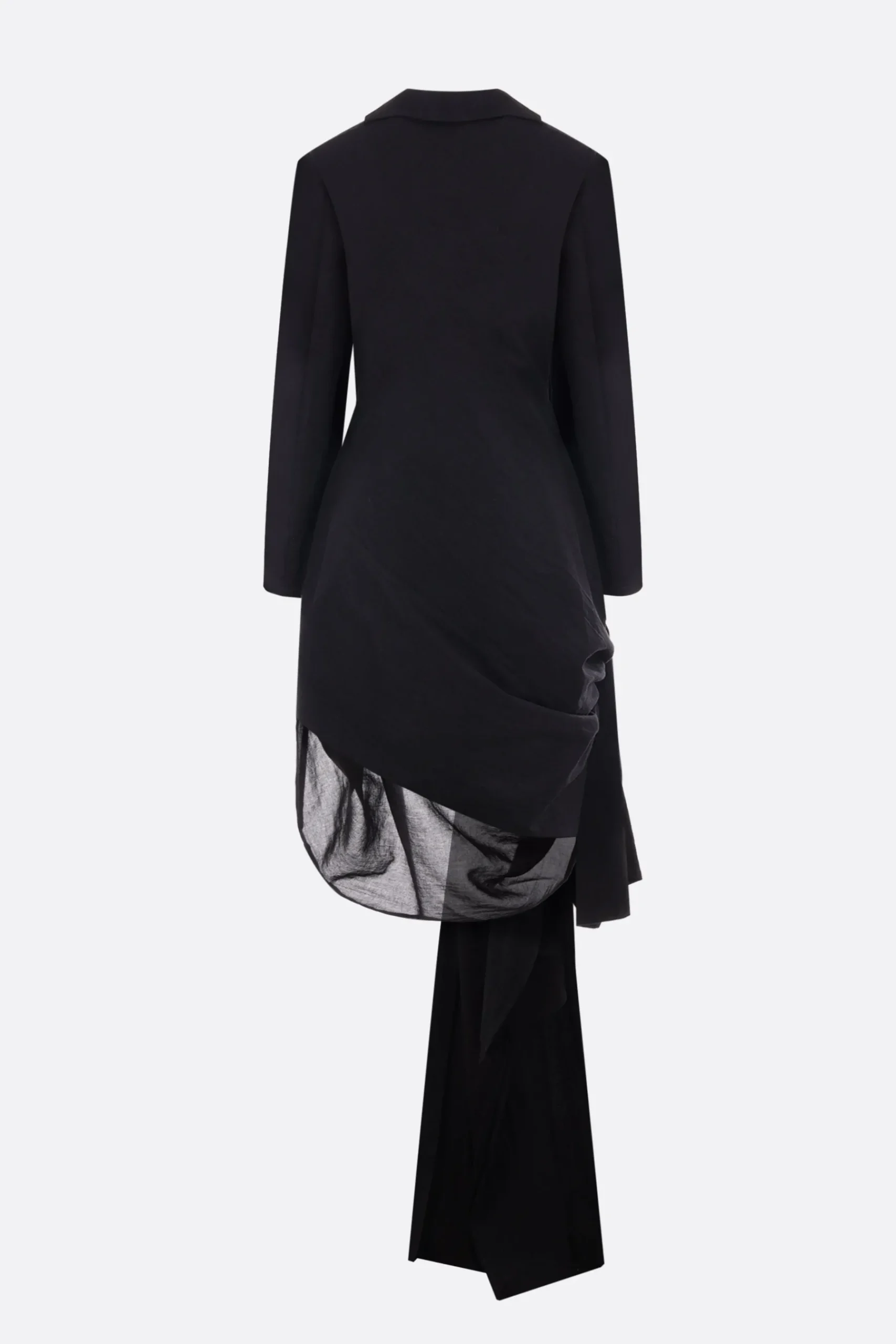 Women YOHJI YAMAMOTO Disentanglement Puzzle gabardine and voile jacket