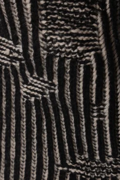 Women MM6 distressed-effect wool blend sweater