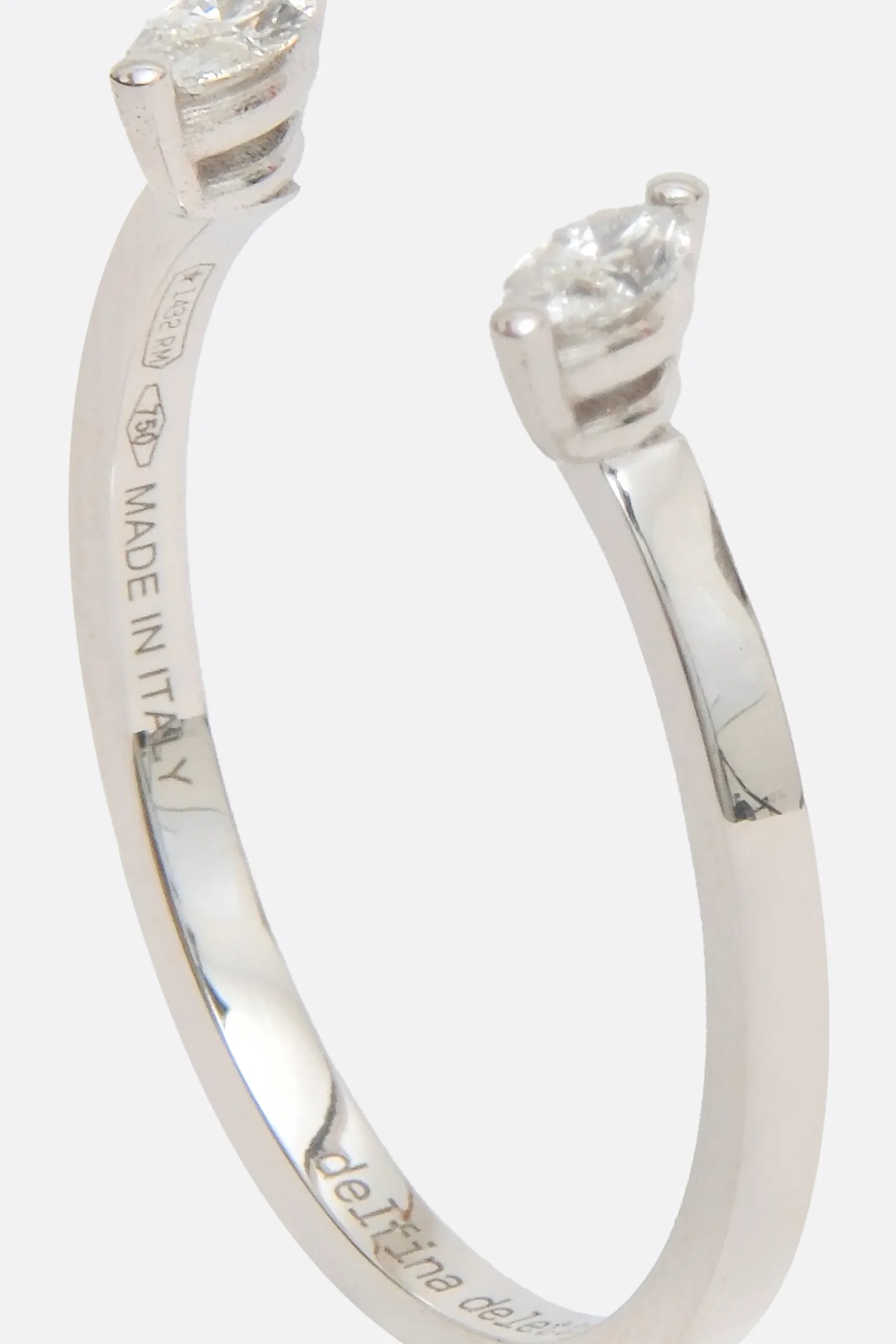 Women DELFINA DELETTREZ Dots Marquise ring