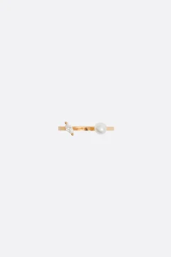 Women DELFINA DELETTREZ Dots Pearl and Marquise ring
