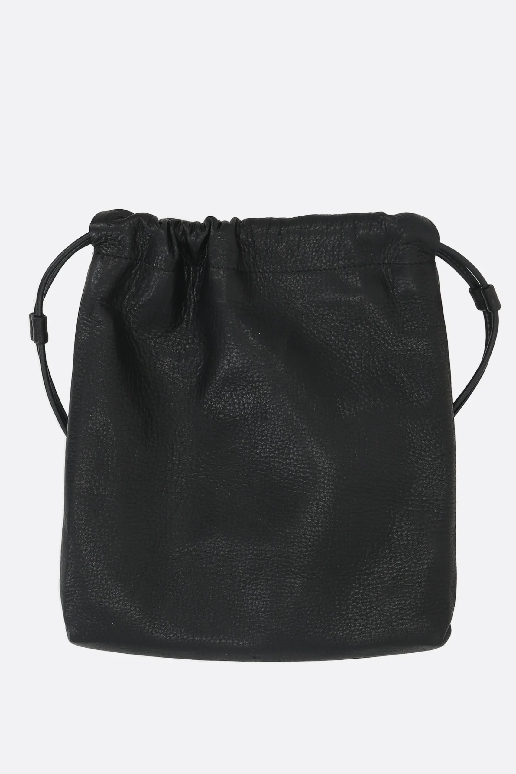 Women Y'S double pouch in grainy leather