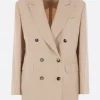 Women ALBERTO BIANI double-breasted jacket in linen blend