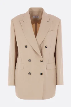 Women ALBERTO BIANI double-breasted jacket in linen blend