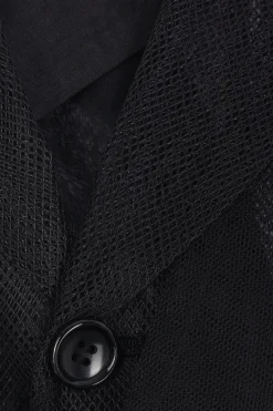 Women COMME DES GARÇONS double-breasted jacket in tulle and organza