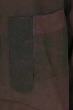 ZIGGY CHEN double-breasted shirt in cotton and ramie blend