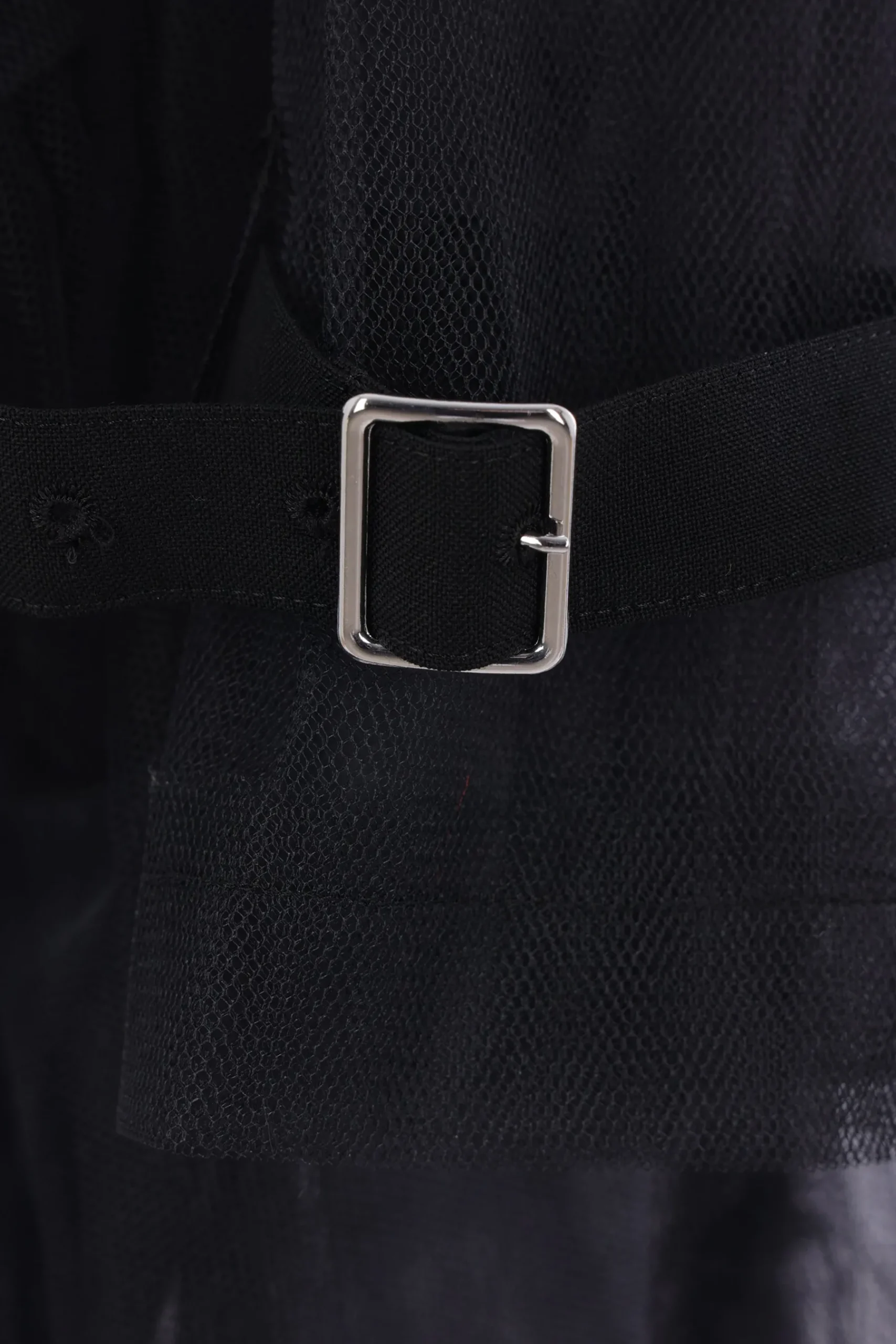 Women TAO COMME DES GARÇONS double-breasted trench in tulle with a wool collar