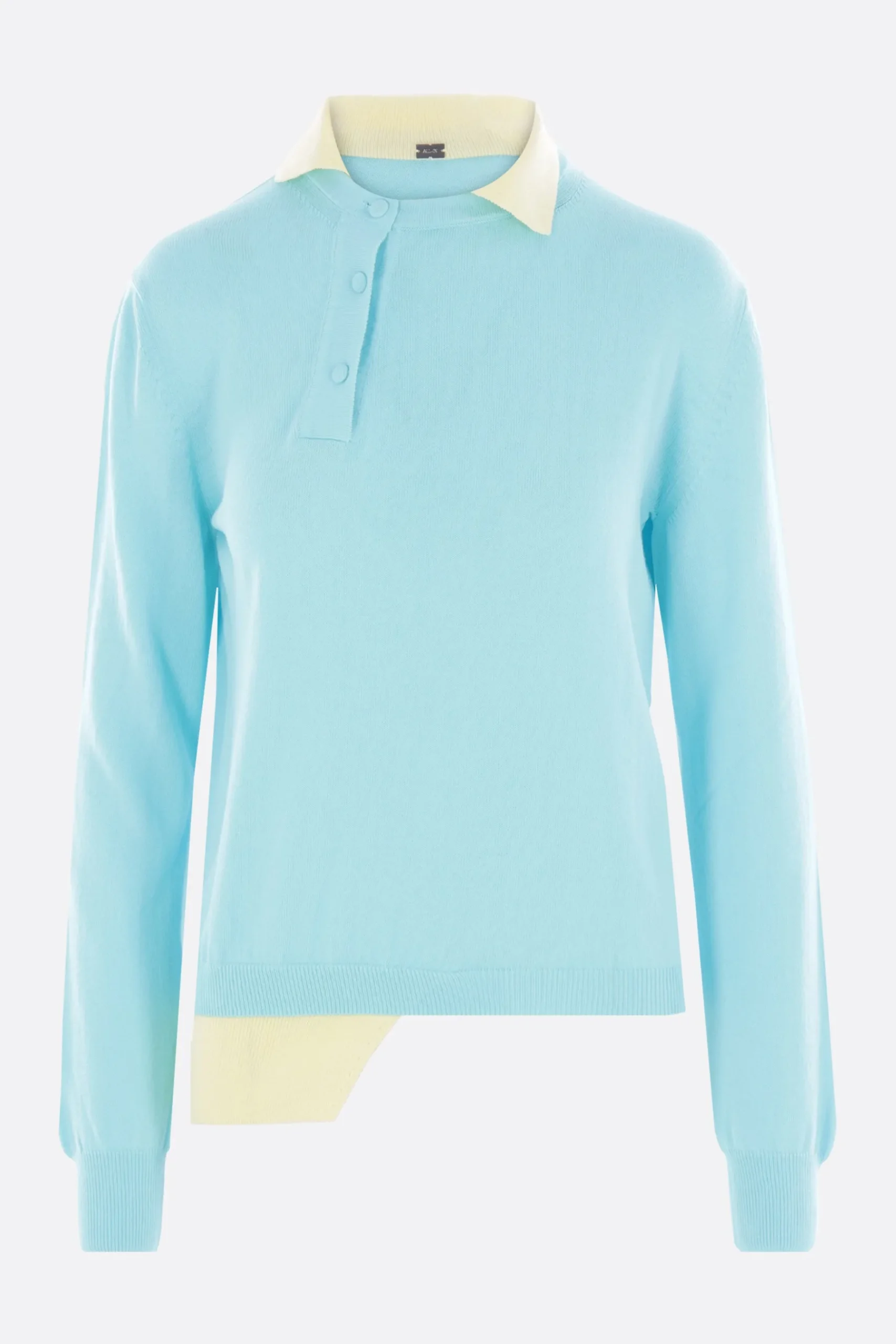 Women ALL IN double-layer polo in cotton knit