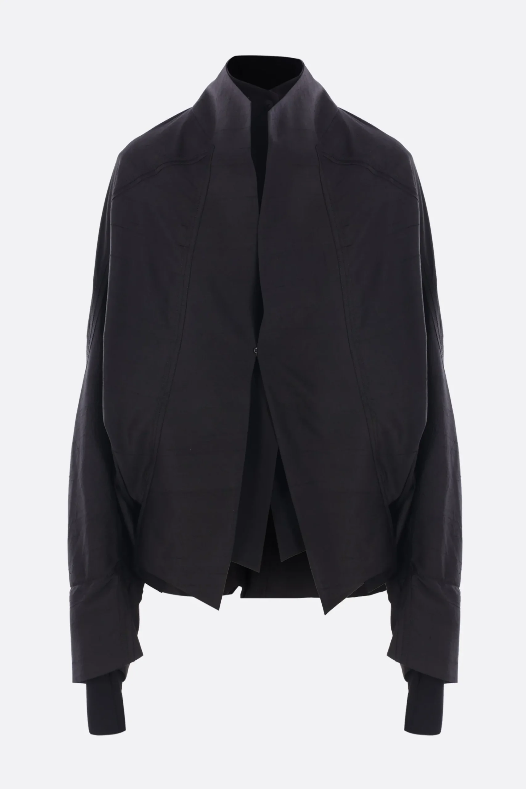 Women YEHUAFAN double-layered bomber jacket in silk and poplin