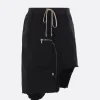 RICK OWENS DRKSHDW Dracca asymmetric skirt in canvas