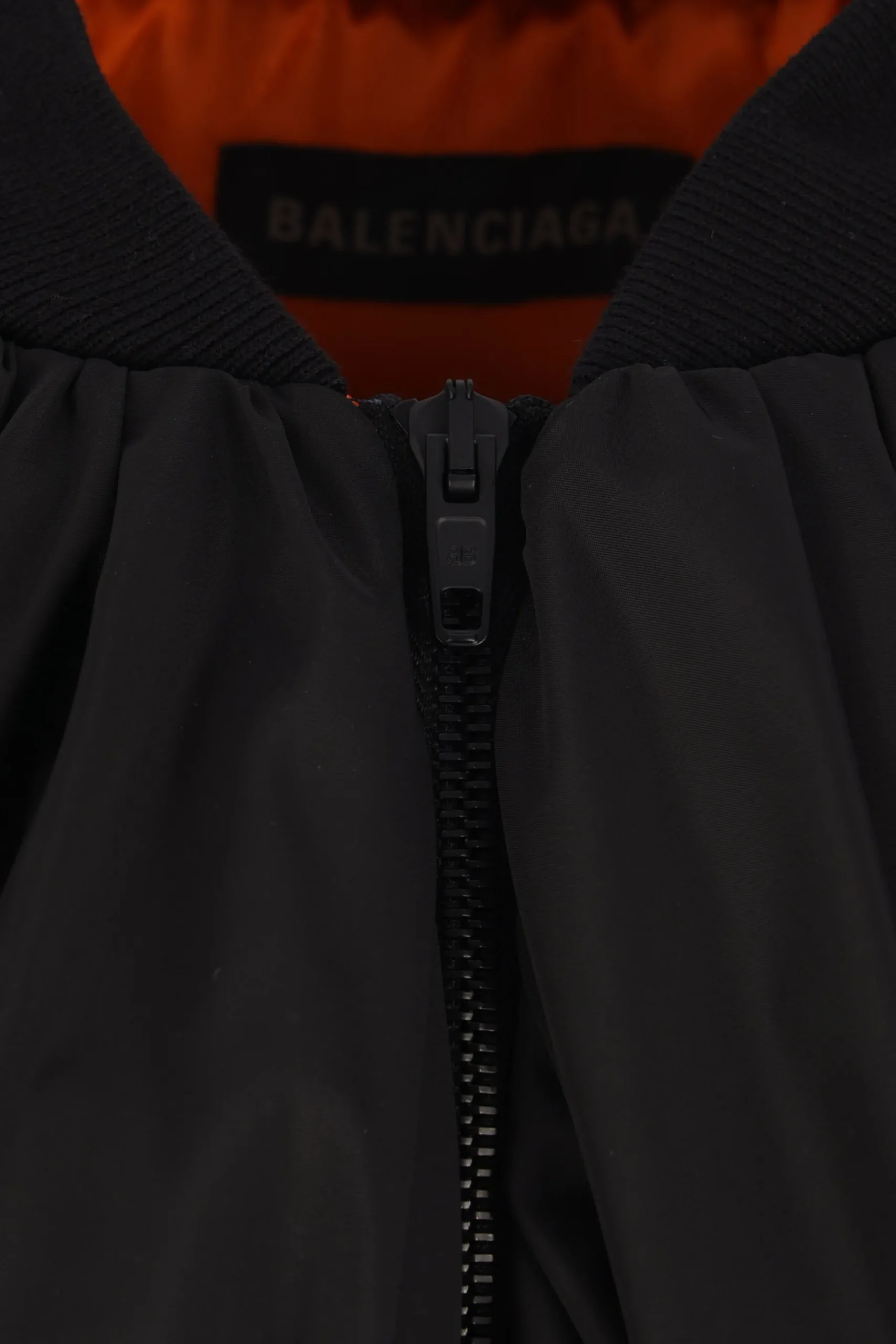 Women BALENCIAGA draped bomber jacket in technical micro faille