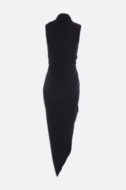 Women BALENCIAGA drapped dress in crepe jersey