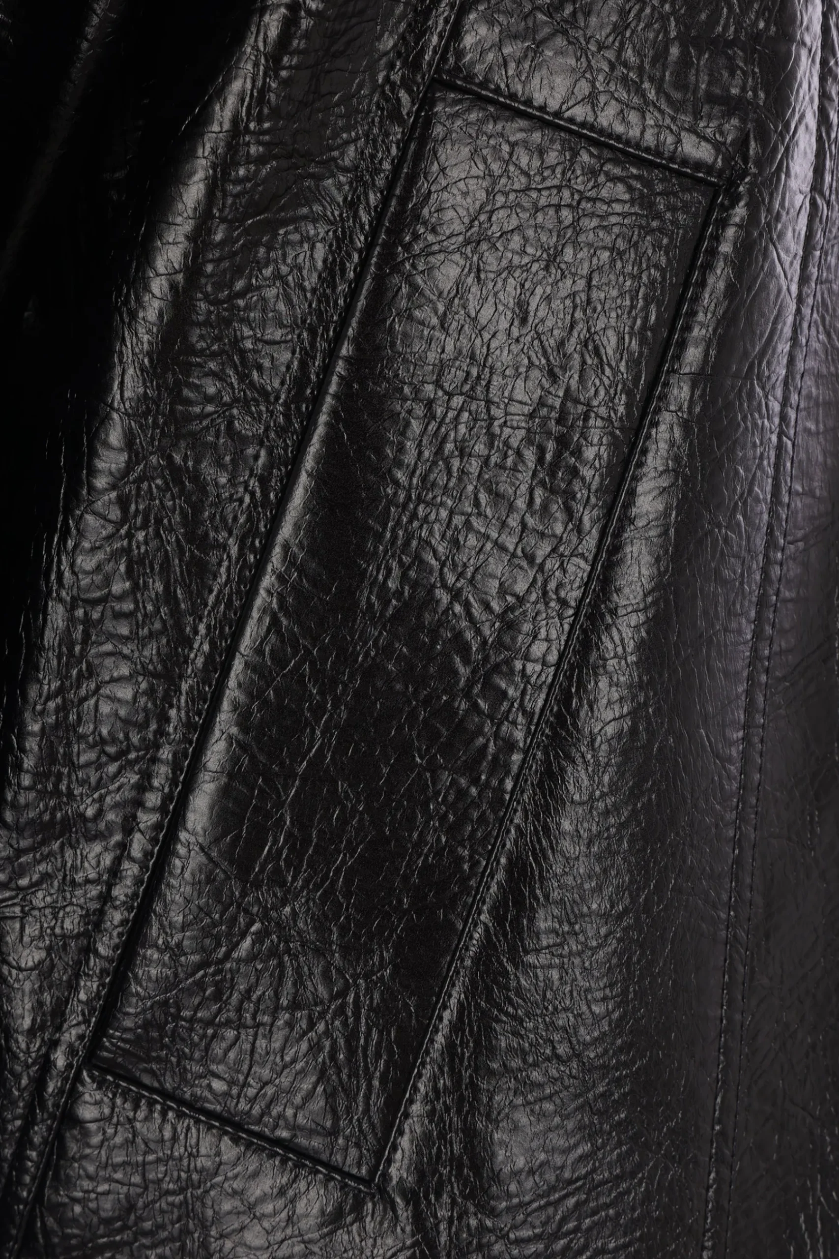 SÉFR Duke full-zip jacket in faux leather