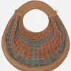 Women MARIANA MENDEZ Easy Bivalda handbag in nappa with elastic bands
